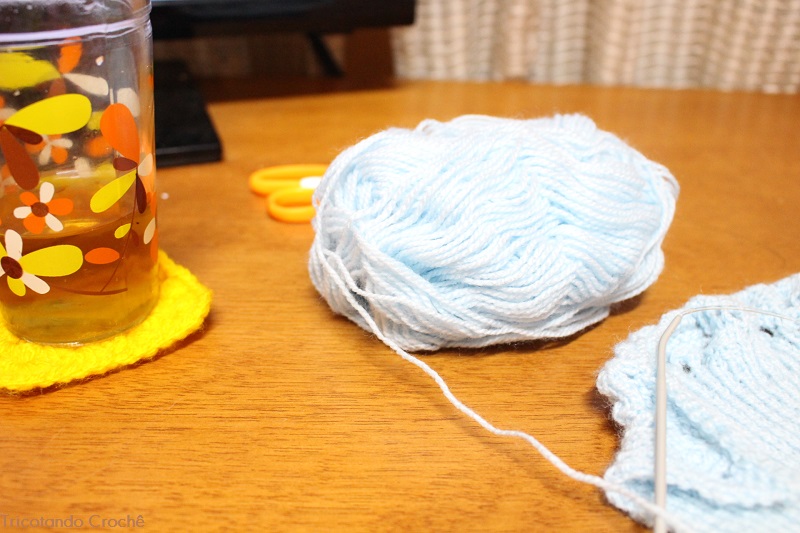 Tricotando a calça