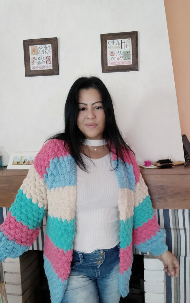 Casaco de tricô Ana Paula – vídeo tutorial